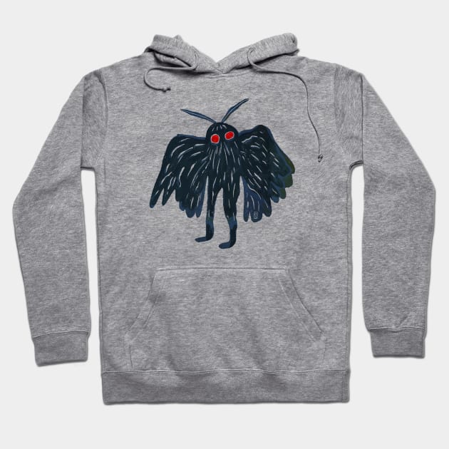 Mothman Hoodie by flywithsparrows